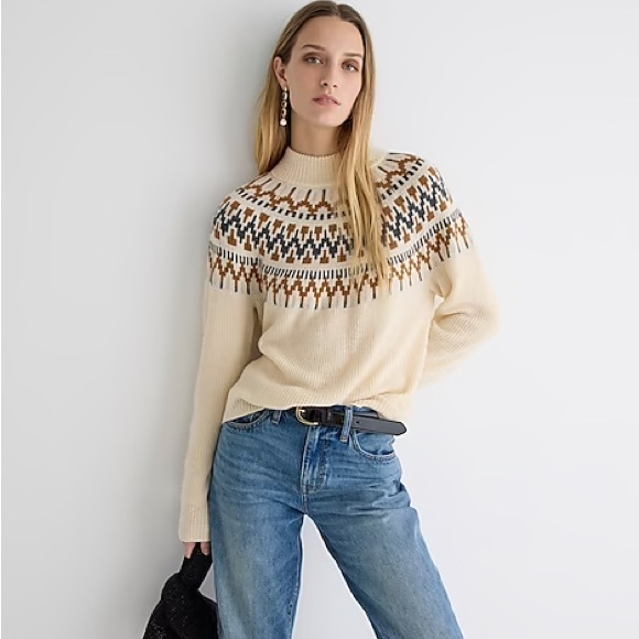 JCrew Fair Isle sweater NWT sz M - Picture 8 of 8